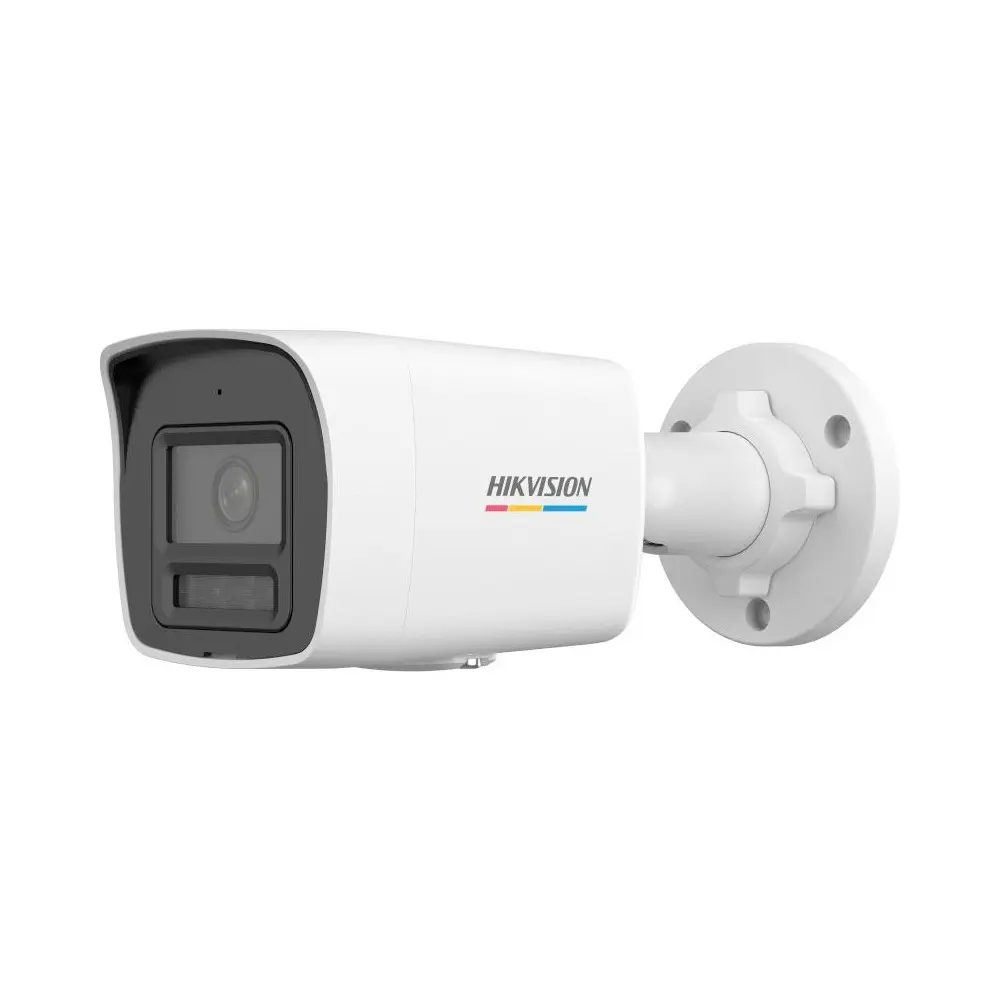 Camara Hikvision tipo bala de 6MP, lente de 2.8mm, Smart Hybrid Light, con H.265+, con microfono incorporado con IP67