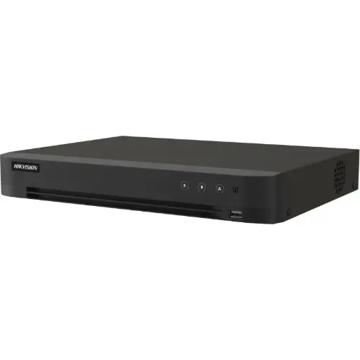 [iDS-7208HUHI-M1/XT] DVR Hikvision AcuSense de 8 canales, 5 MP, 1U, H.265, Admite reconocimiento facial, codificación hasta 4K/8MP a 8 fps; 3K/5MP a 12 fps, 16 canales de entrada de cámara IP, cada canal hasta 8 MP, decodificación de hasta 24*1080P a 30 fps, 5 señales de entrada adaptativas (HDTVI/AHD/CVI/CVBS/IP), todos los canales Tecnología de detección de movimiento, todos los canales Tecnología de audio bidireccional HDTVI